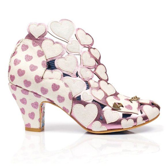Irregular Choice Shoes - New Irregular Choice Heart Pink & White Wedding Heels Shoes 5.5 USA / 36 EU